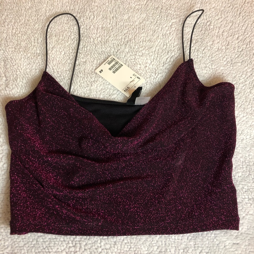 Sparkling crop top